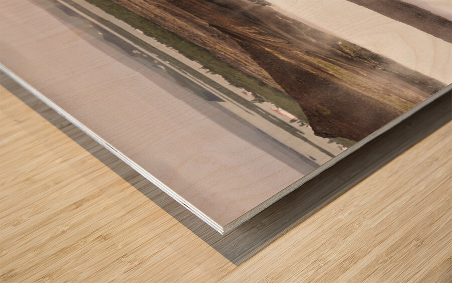 Myvatn Nature Baths. Iceland Wood print