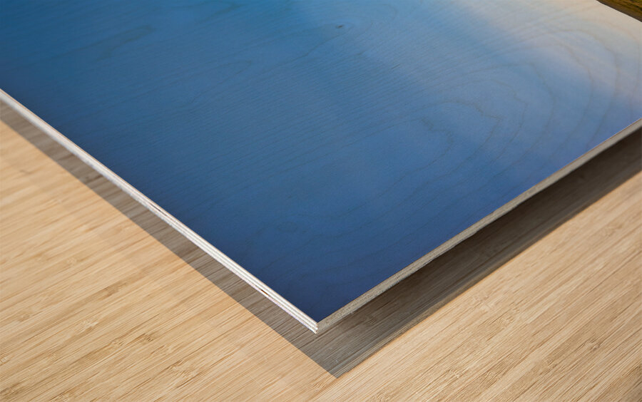 Travelling in absolute freedom in a deserted road. Snaefellsnes peninsula. Iceland Wood print