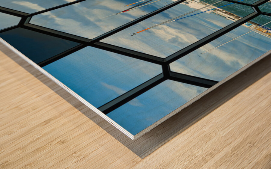 The harbour of Reykjavik. Iceland Wood print