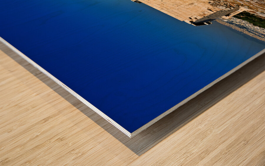 Athens Greece. Propylaea the gate at the entrance of the Acropolis Wood print