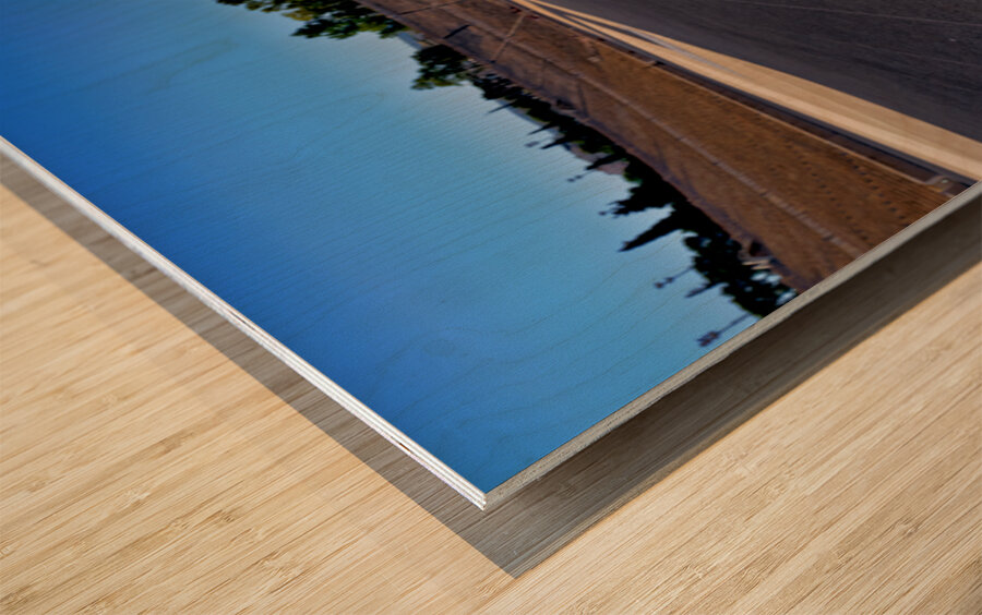 Athens Greece.The Panathenaic Stadium site of the first modern Olympic games in 1896 now hosting ceremonial events & live music concerts. Wood print