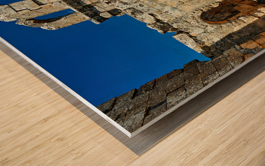 Syria. Church of Saint Simeon Stylites Wood print