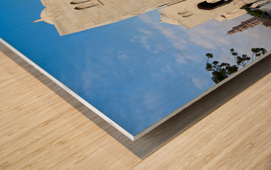 Oman. Muscat. Sultan Qaboos Grand Mosque Wood print