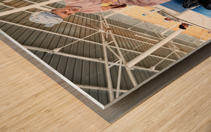 Oman. Muscat. The Fish Market Wood print