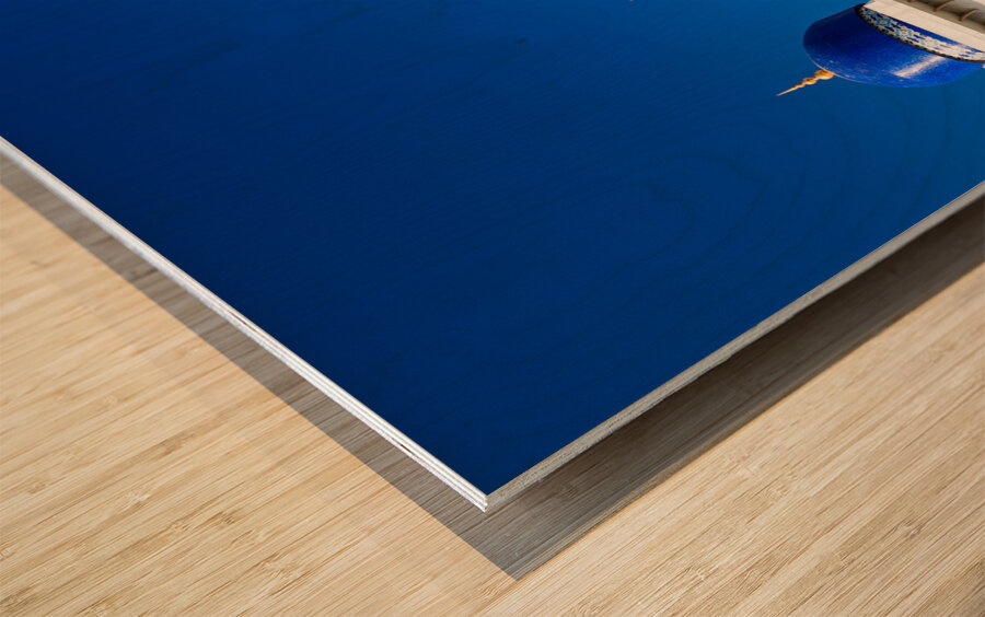 Oman. Muscat. Al Khor mosque Wood print