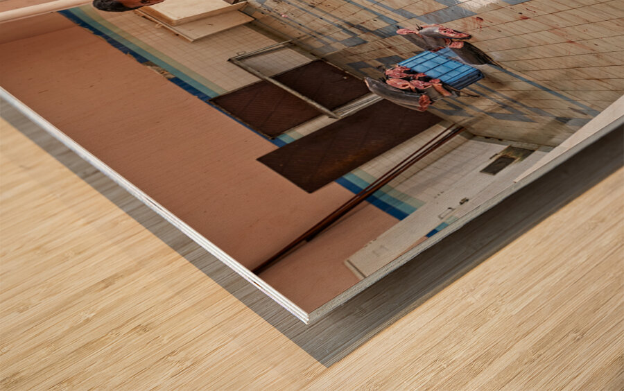 Oman Nizwa. The Fish Market Wood print