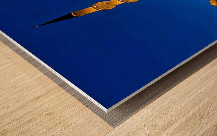 Istanbul Turkey. Süleymaniye Mosque at sunset Wood print