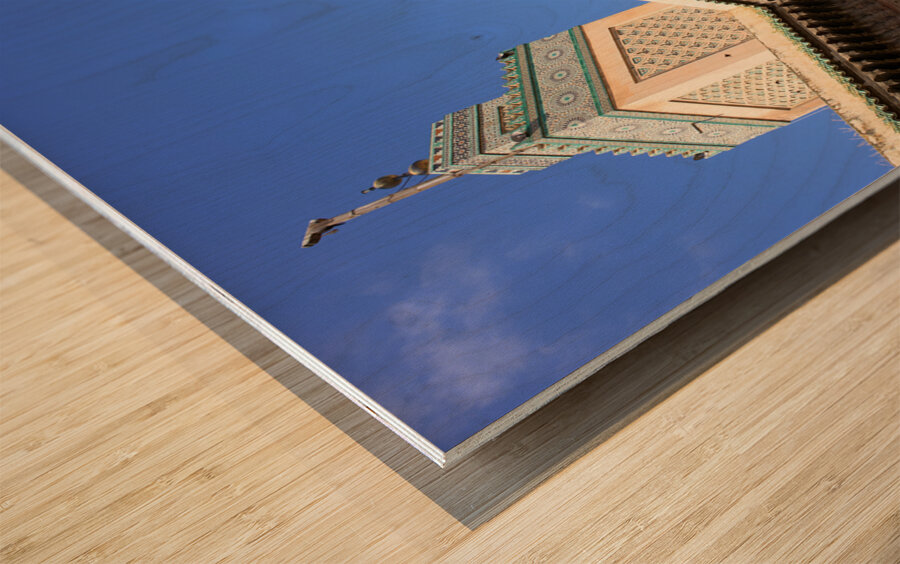 Morocco Fez. Bou Inania Madrasa Wood print