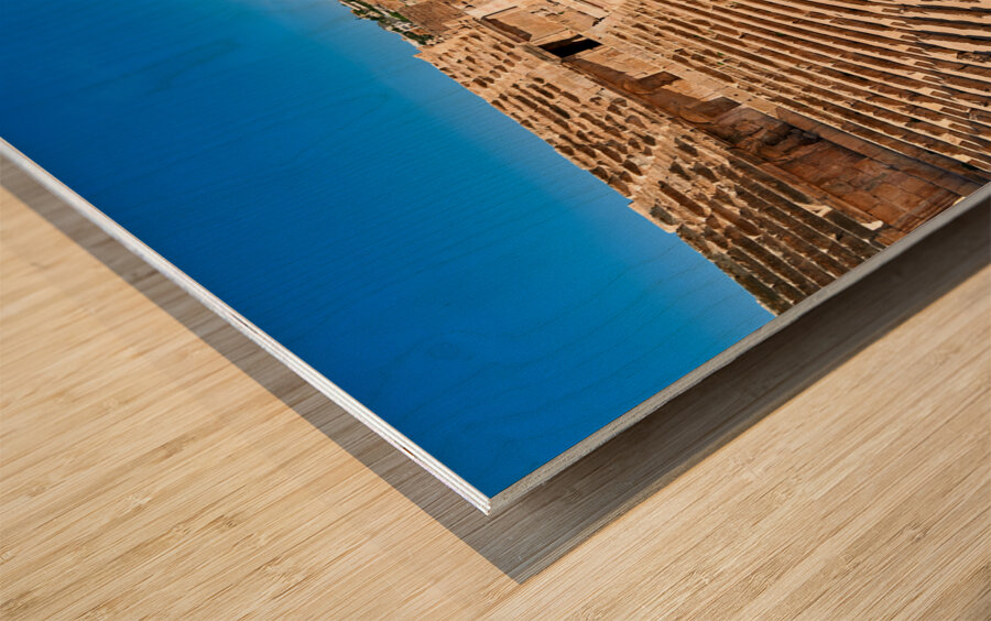 Jordan. The greco roman city of Gerasa Jerash. The theatre Wood print