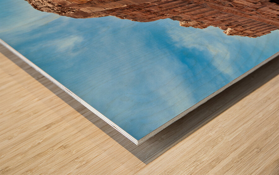 Jordan. Petra archaeological site. The Royal Tombs. Urn Tomb Wood print