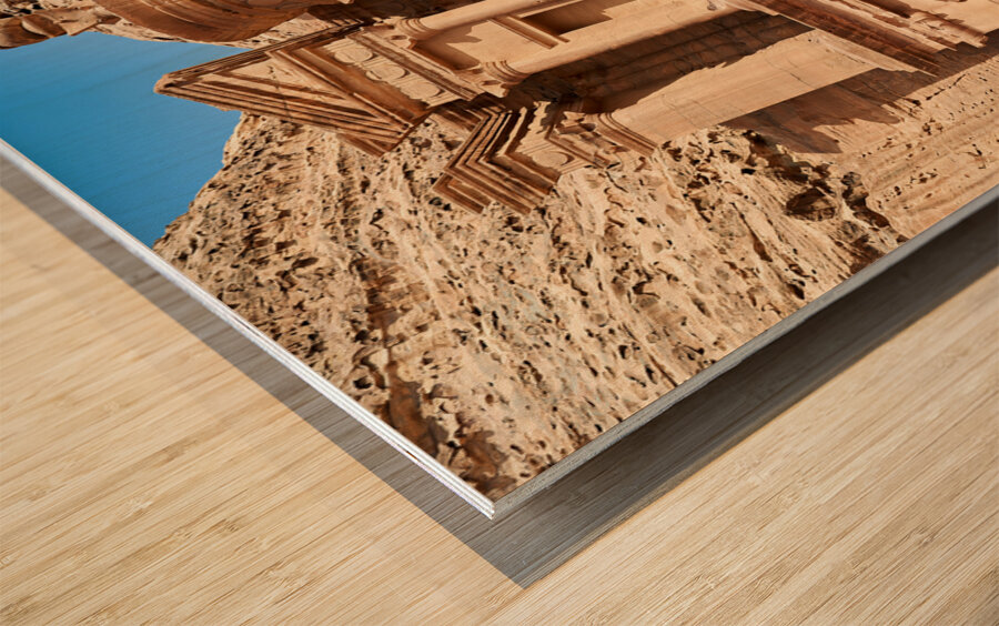 Jordan. Petra archaeological site. Ad Deir. The Monastery Wood print