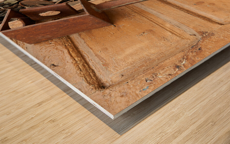 Morocco Marrakesh. Second hand dealer Wood print