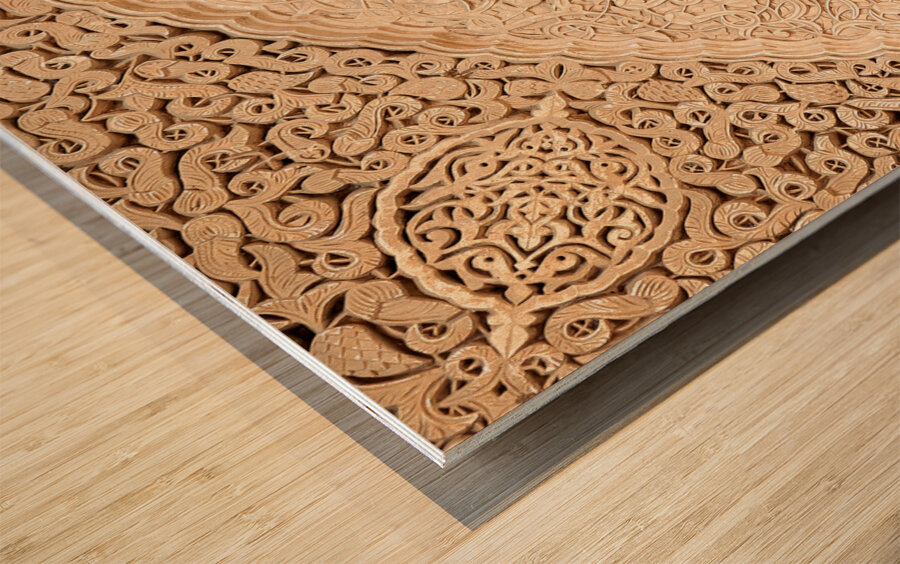 Morocco Marrakesh. Saadian tombs. Royal necropolis Wood print