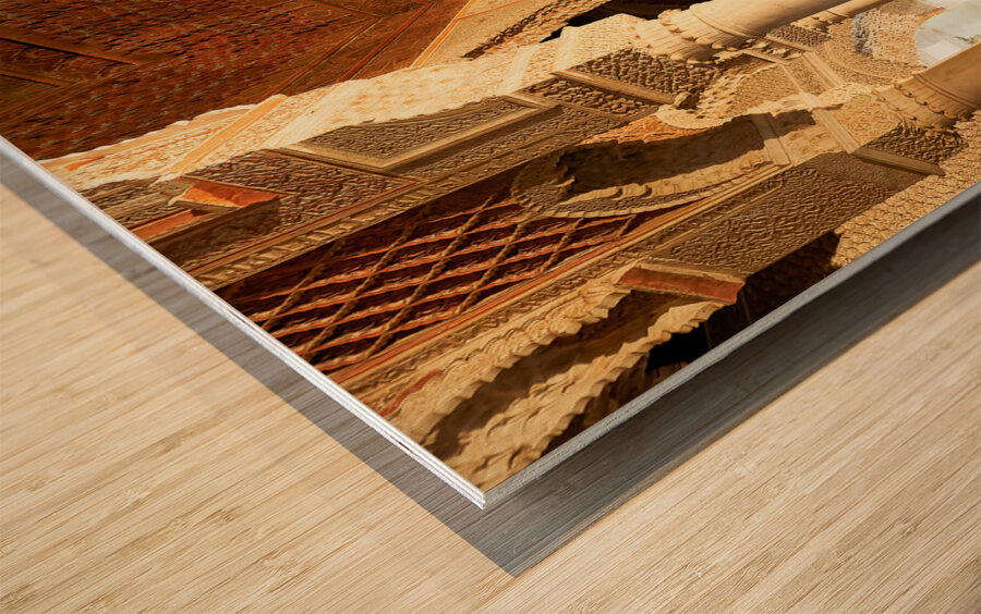 Morocco Marrakesh. Saadian tombs. Royal necropolis Wood print