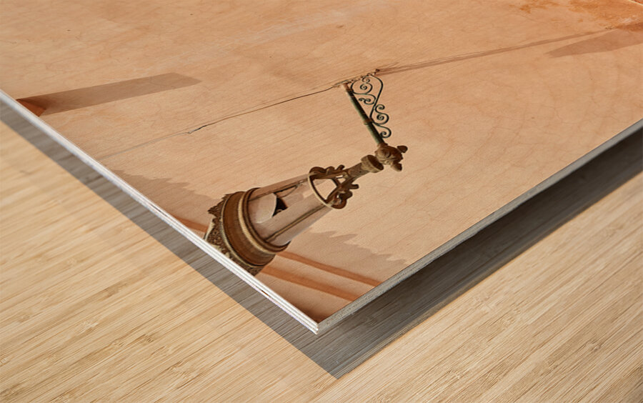 Morocco Marrakesh. Dyed leather drying in the sun Wood print