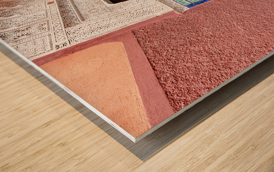 Morocco Marrakesh. The narrow alleys of the Medina Wood print