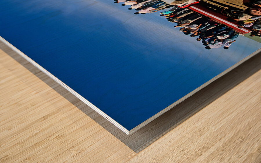 Ulaanbaatar Mongolia. Naadam is a traditional type of festival in Mongolia Wood print