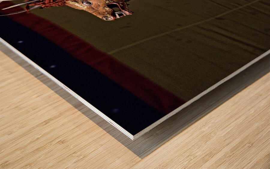 BHUTAN. Festivals in Bumthang Valley Wood print