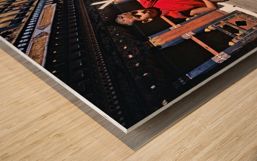 BHUTAN. Paro Valley Wood print