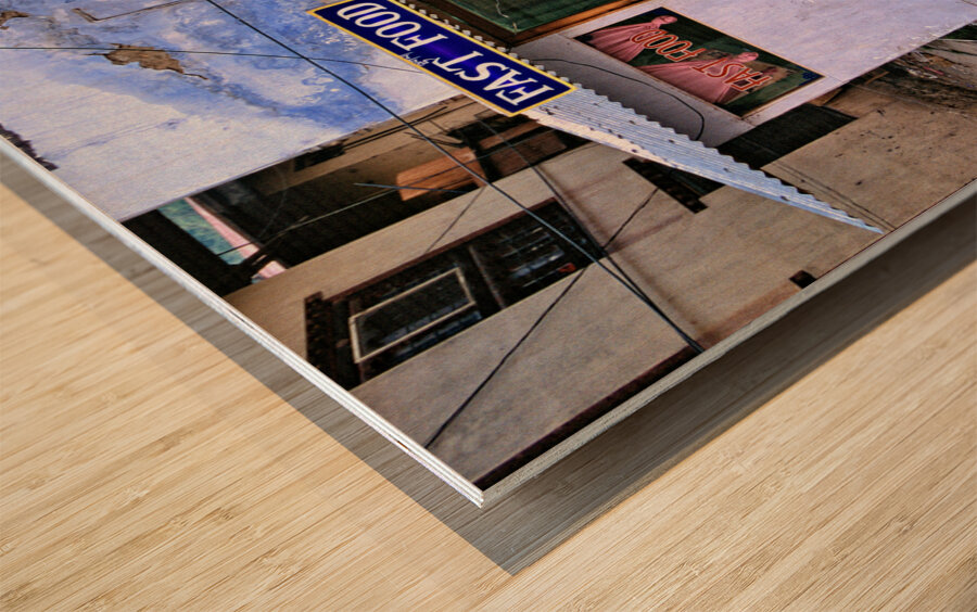 BHUTAN. Thimphu Valley Wood print