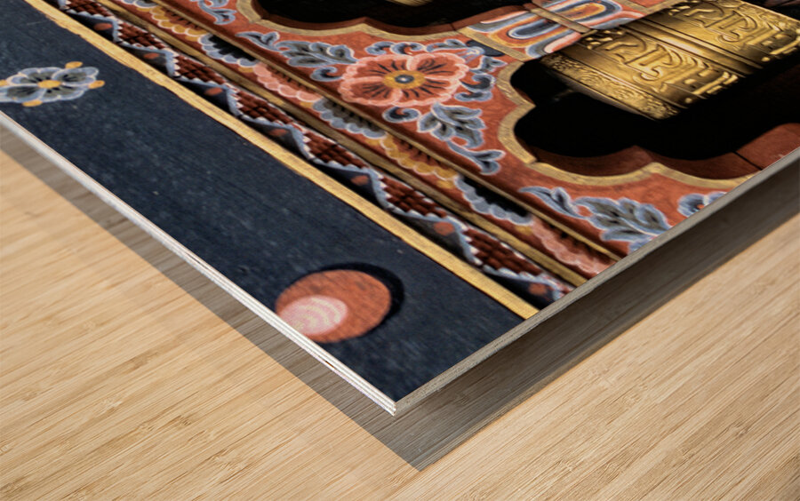 BHUTAN. Thimphu Tsechu Festival Wood print