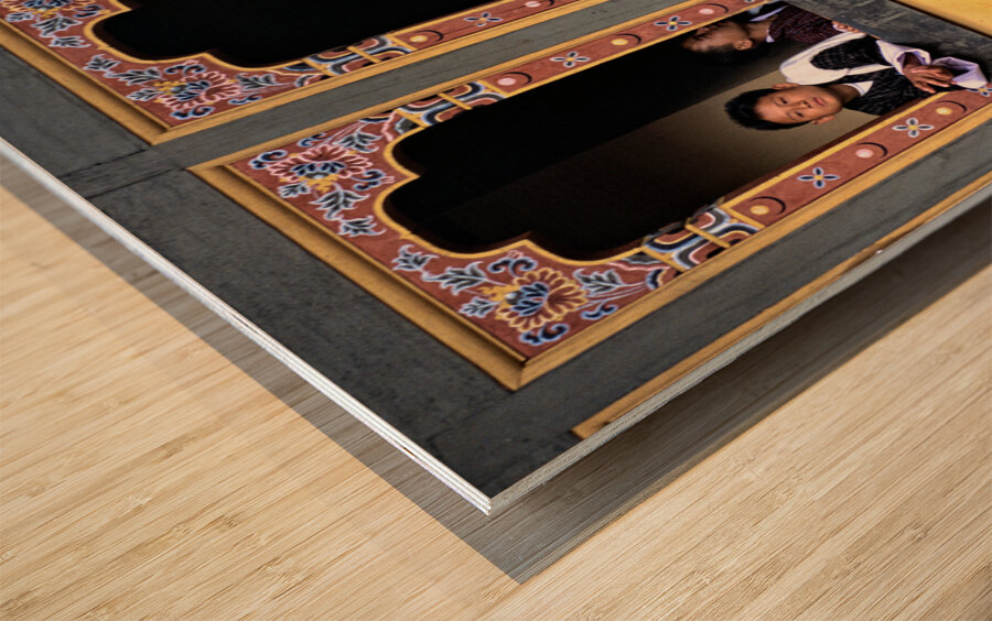 BHUTAN. Thimphu Tsechu Festival Wood print