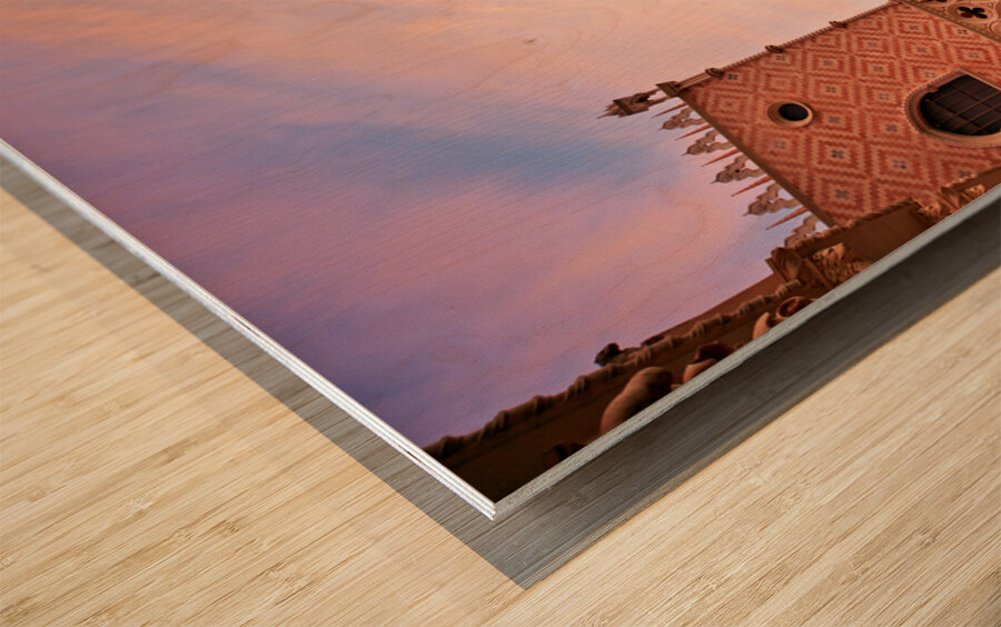 Venetian Hotel at Sunset. Las Vegas Nevada USA Wood print