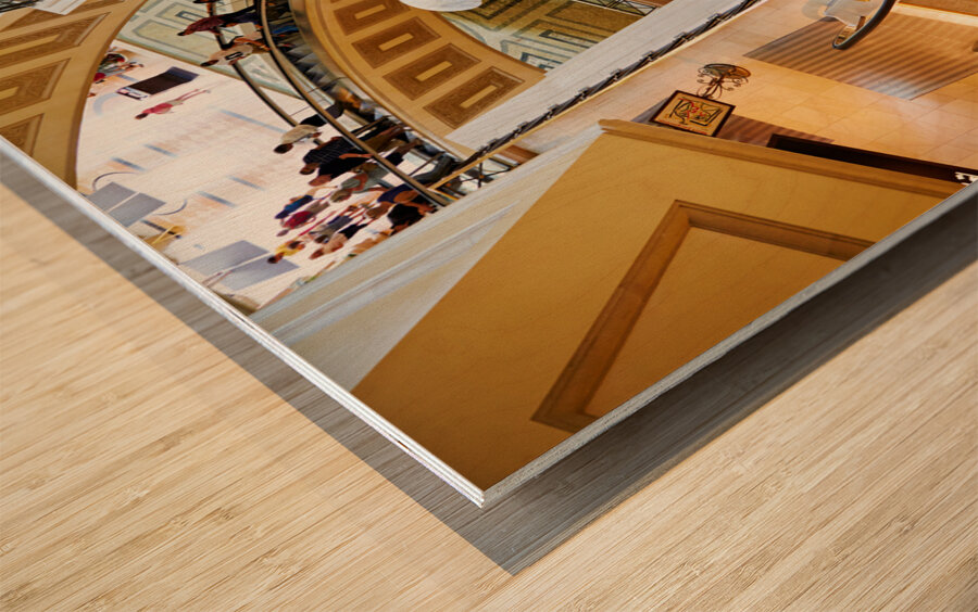 The Shopping Mall at Caesars Palace Hotel. Las Vegas Nevada USA Wood print