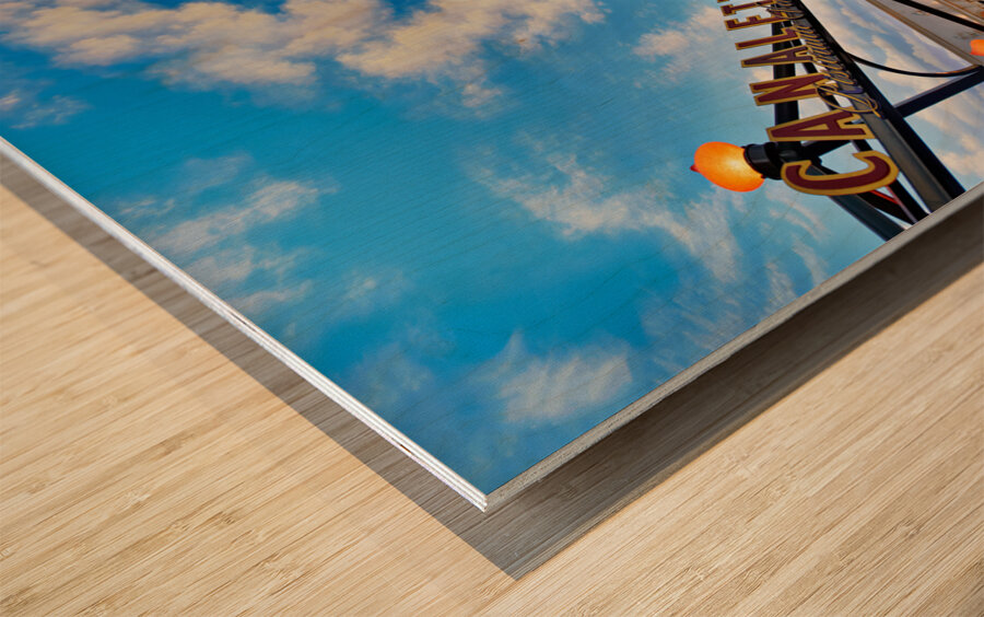 Little Venice at Venetian Hotel Mall. Las Vegas Nevada USA Wood print