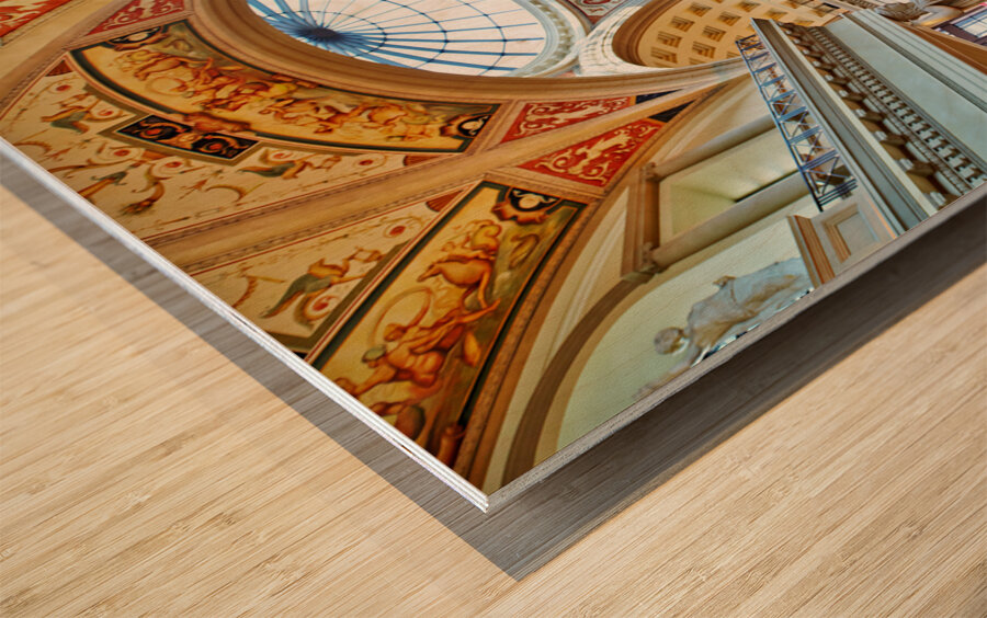 The Shopping Mall at Caesars Palace Hotel. Las Vegas Nevada USA Wood print