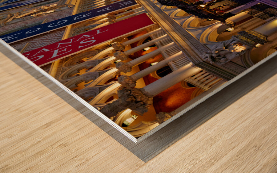 Venetian Hotel at Sunset. Las Vegas Nevada USA Wood print