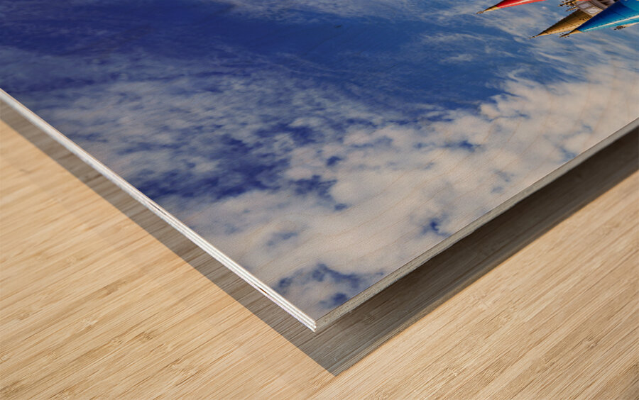 Excalibur Hotel and Casino. Las Vegas Nevada USA Wood print