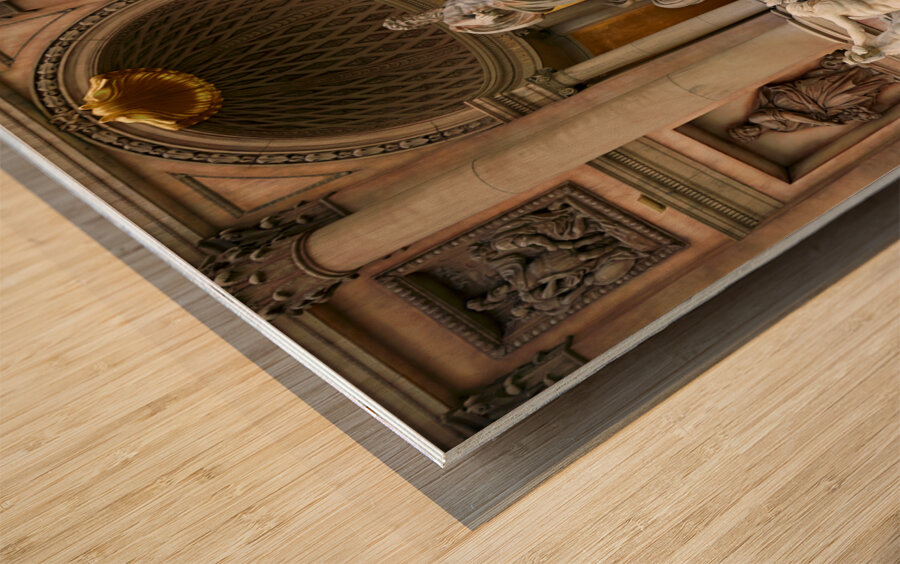 Trevi Fountain on the Strip. Las Vegas Nevada USA Wood print