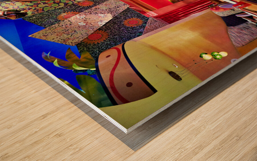 The Shopping Mall and pubs of Caesars Palace Hotel. Las Vegas Nevada USA Wood print