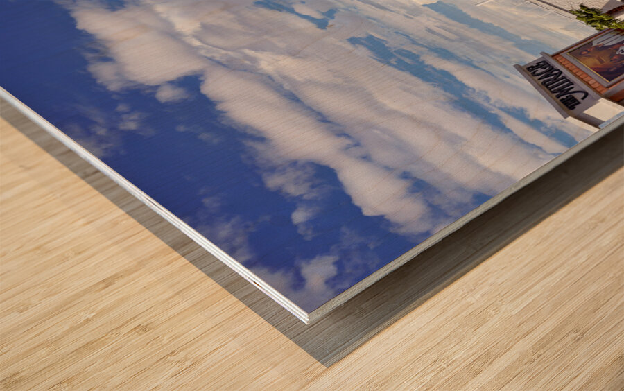 Gondolas at Venetian Hotel. Las Vegas Nevada USA Wood print