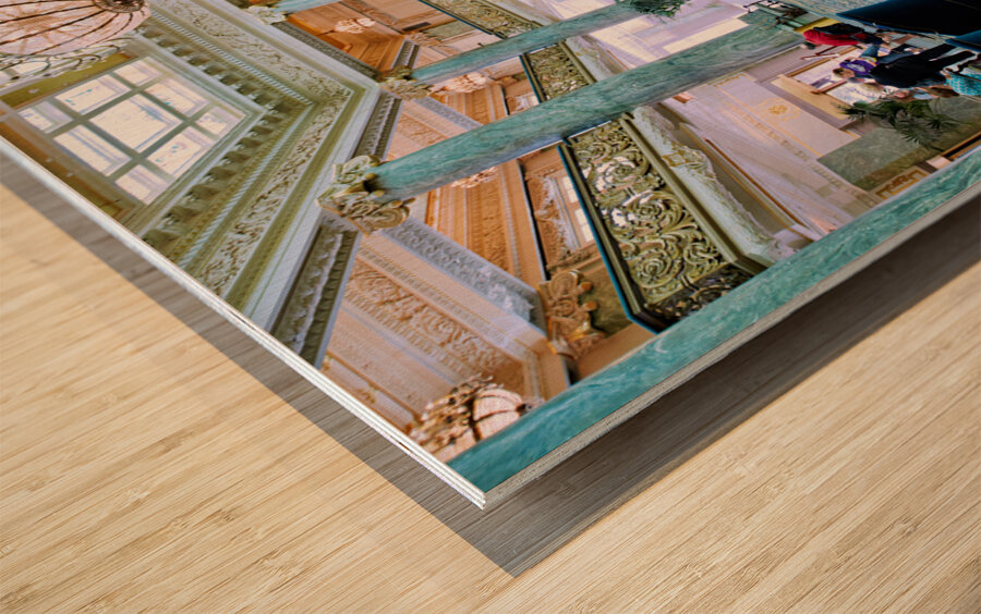 Joseph Smith memorial Building. Salt Lake City Utah USA Wood print