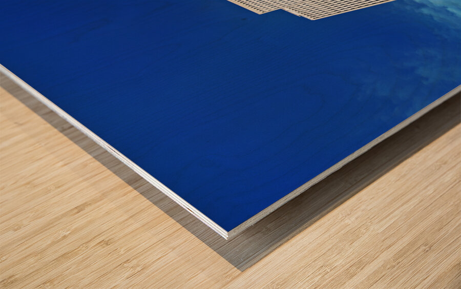 The hedaquarter of the Mormon Church of Jesus Christ the latter day. Salt Lake City Utah USA Wood print