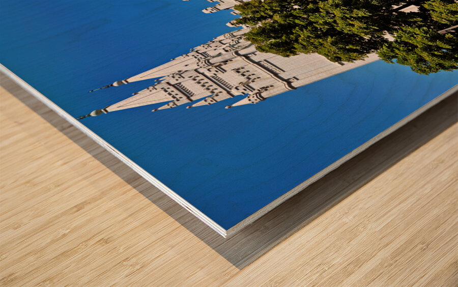 Salt Lake Mormon Temple. Salt Lake City Utah USA Wood print