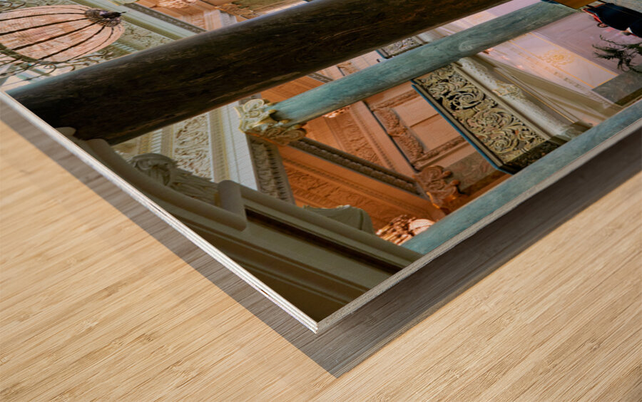 Joseph Smith memorial Building. Salt Lake City Utah USA Wood print