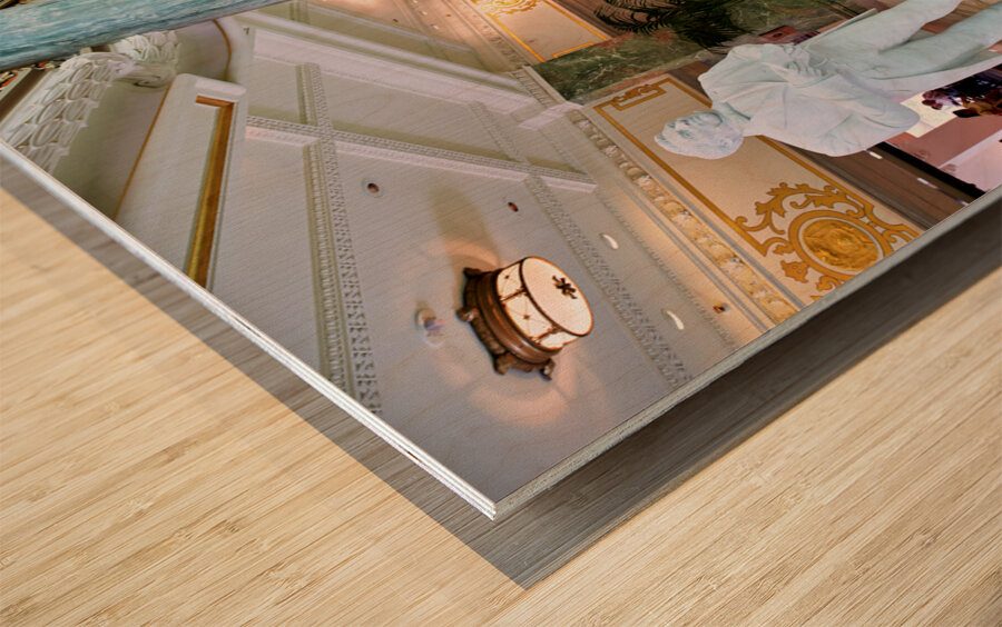 Joseph Smith memorial Building. Salt Lake City Utah USA Wood print