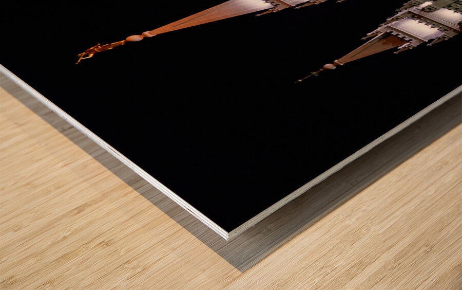 Salt Lake Mormon Temple. Salt Lake City Utah USA Wood print