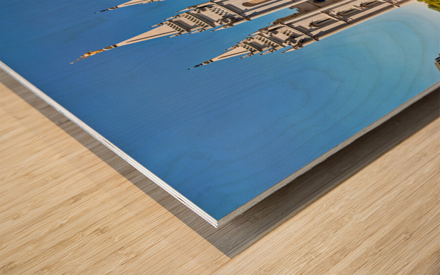 Salt lake Mormon Temple. Salt Lake City Utah USA Wood print