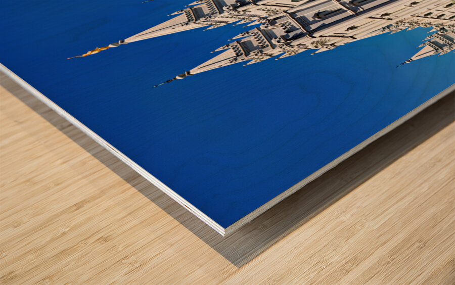 Salt lake Mormon Temple. Salt Lake City Utah USA Wood print