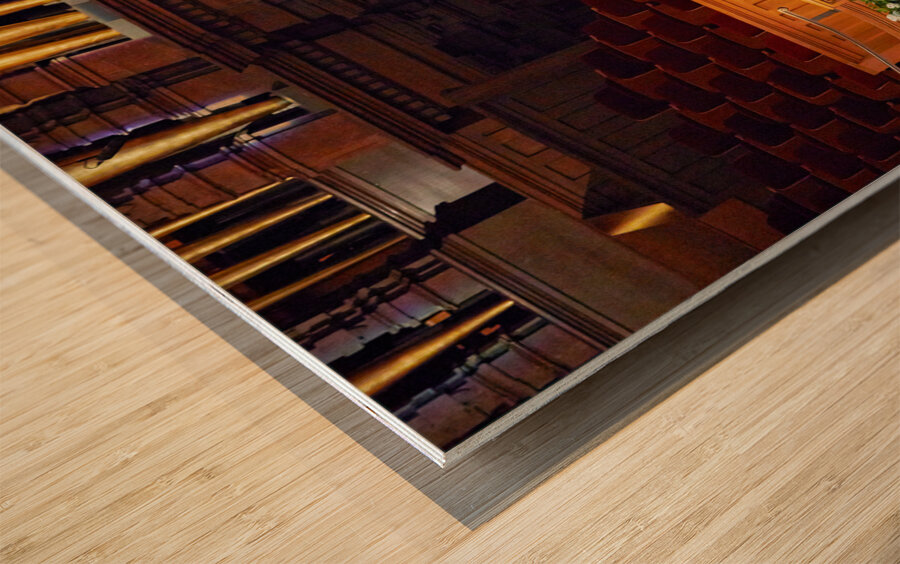 The Tabernacle Pipe Organ. Salt Lake City Utah USA Wood print