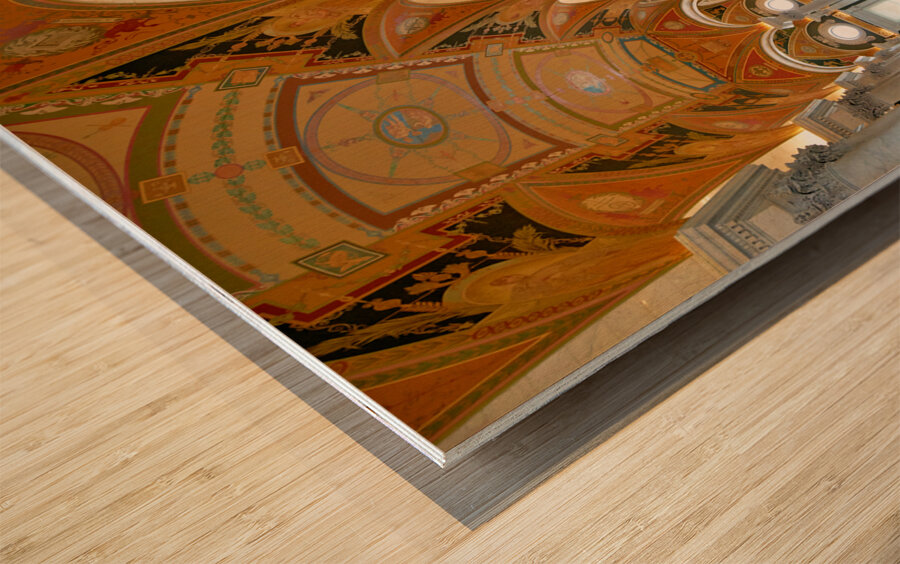 Inside the Library of Congress. Washington D.C. Wood print