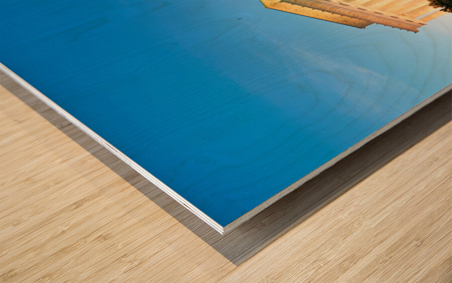 The Lincoln Memorial at sunset. Washington D.C. Wood print