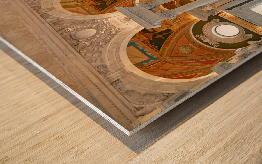 Inside the Library of Congress. Washington D.C. Wood print