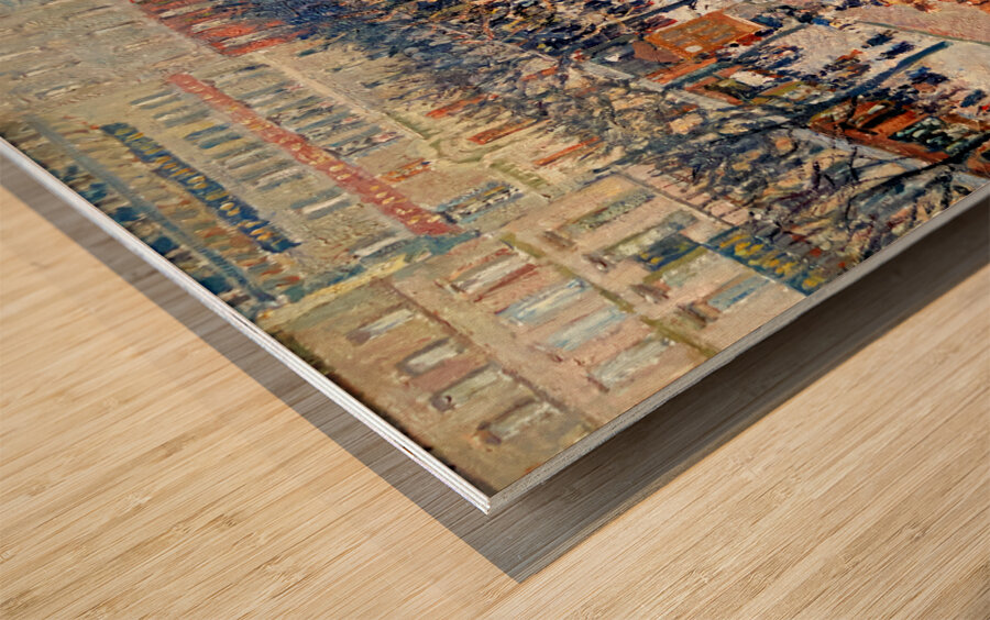 Inside the Library of Congress. The Reading Hall. Washington D.C. Wood print