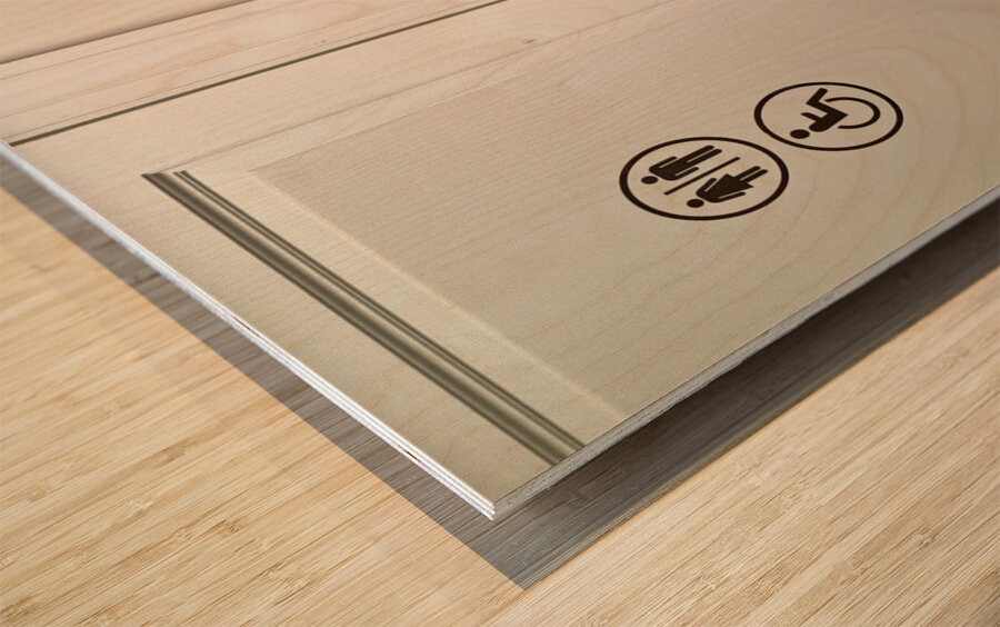 Restroom at the National Gallery of Art Washington D.C. Wood print