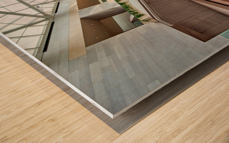 The East Building of the National Gallery of Art. Washington D.C. Wood print